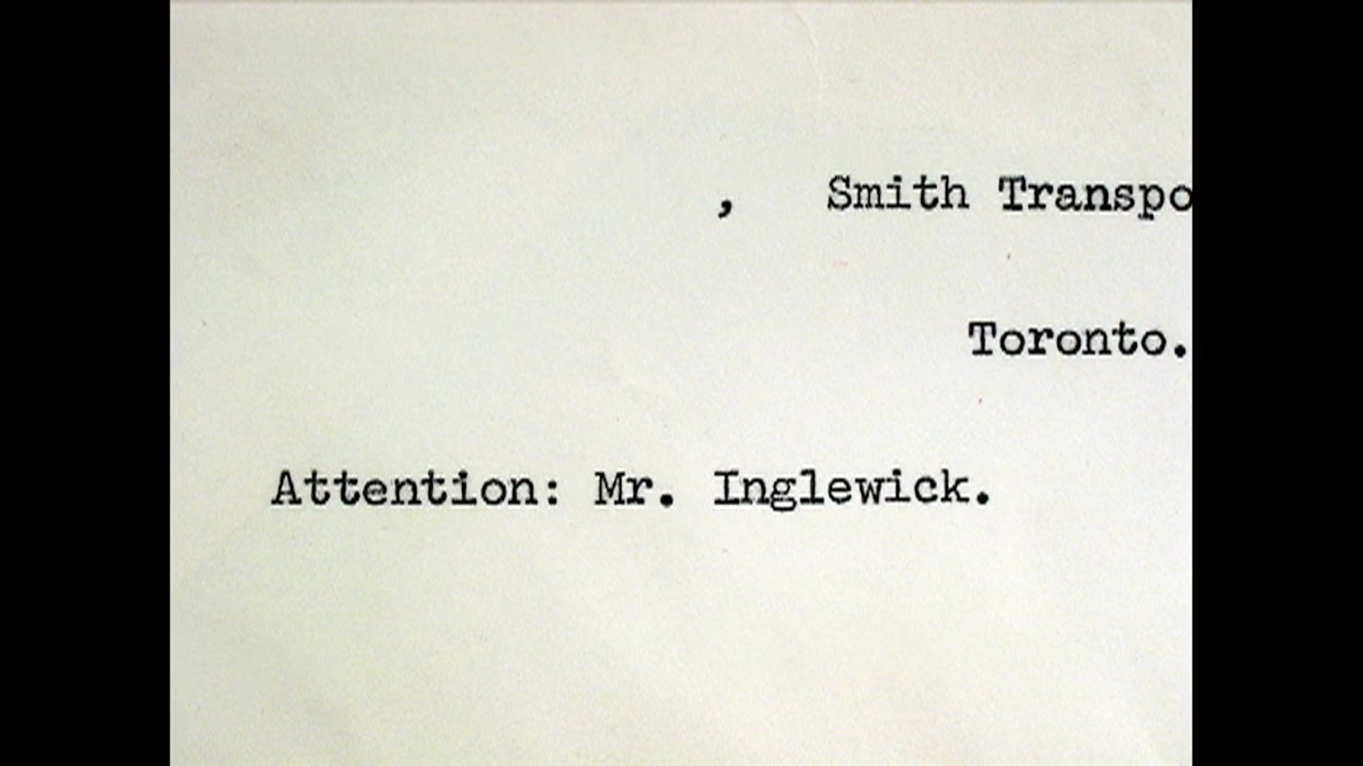 Att Mr Inglewick