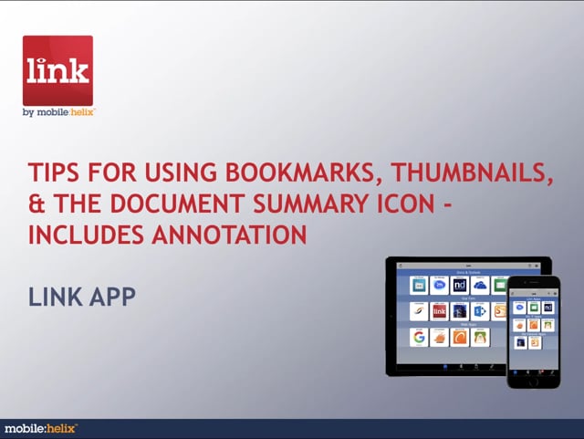 Tips for Using Bookmarks, Thumbnails, & Document Summary 3:53