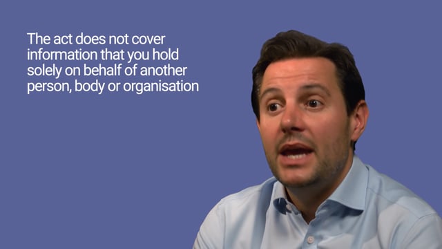 Module 02: When is Information Covered by the Freedom of information Act? - Video Thumbnail