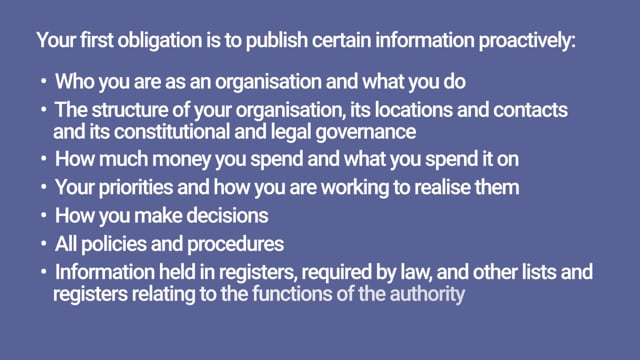 Module 03: Meeting Your Obligations Under the Freedom of Information Act - Video Thumbnail