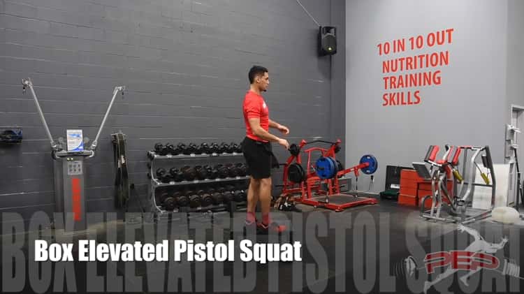 Pistol discount box squat