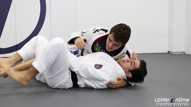 Half Guard Sweep when Opponent Changes Base to Side Control