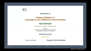 Category Mistake # 2: Language is Just a Method of Communication