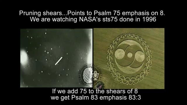 NASA STS75 with crop circles