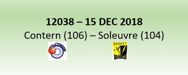 N2H 12038 AB Contern (106) - AS Soleuvre (104) 15/12/2018