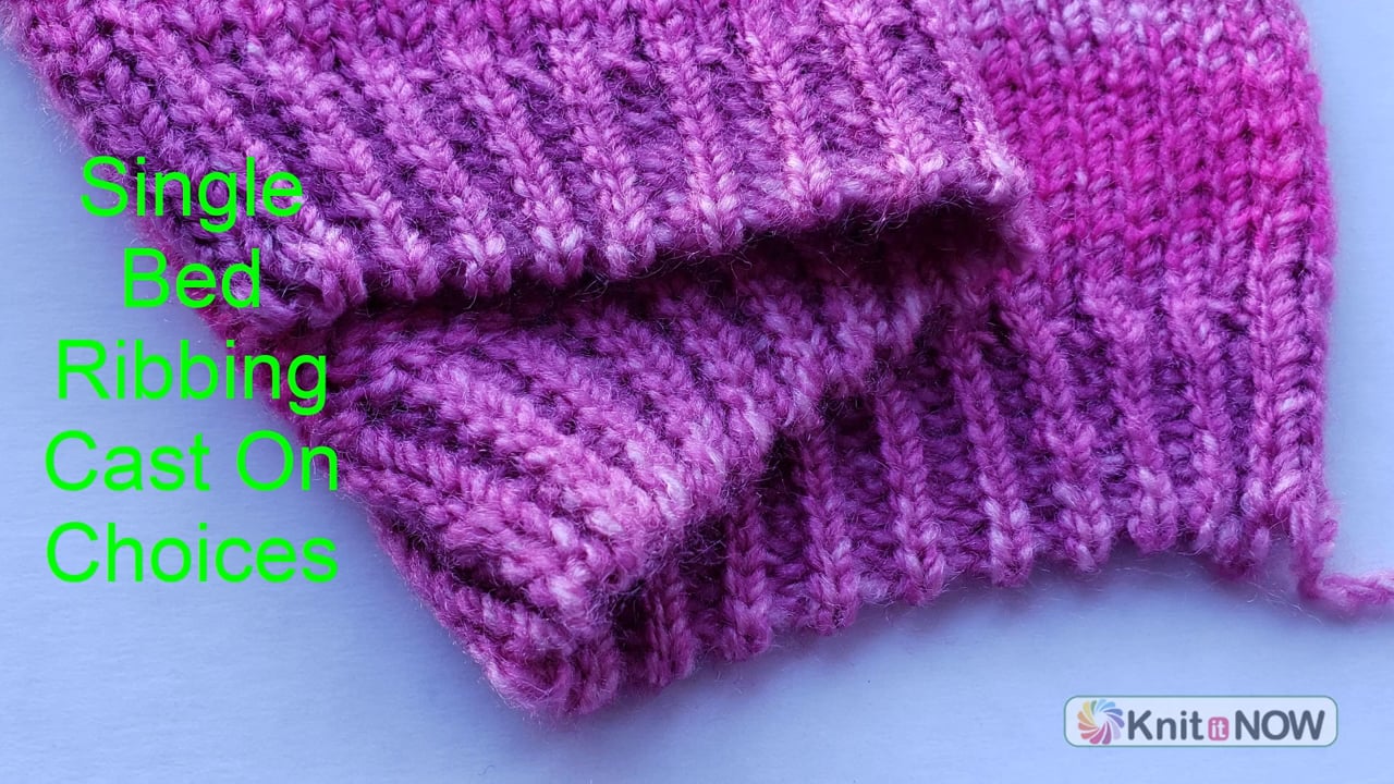 No Ribber? Ribbing Cast On Options Machine Knitting Tutorial