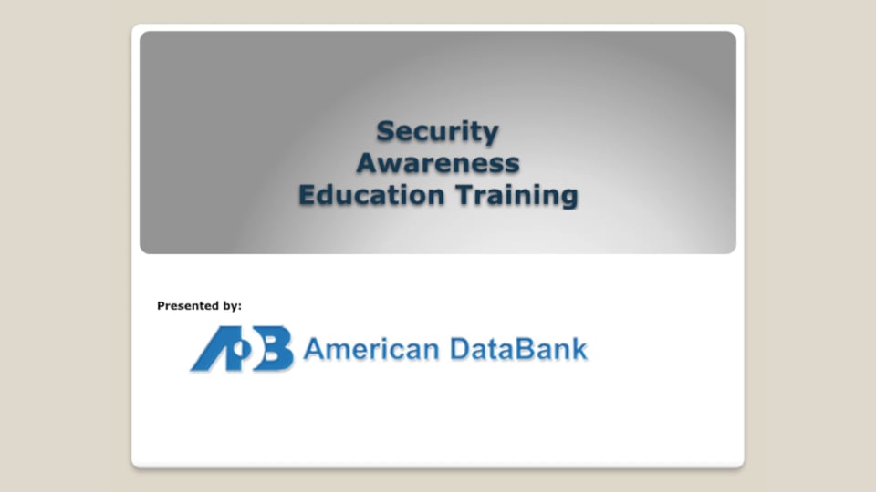 Security Awareness Education Training