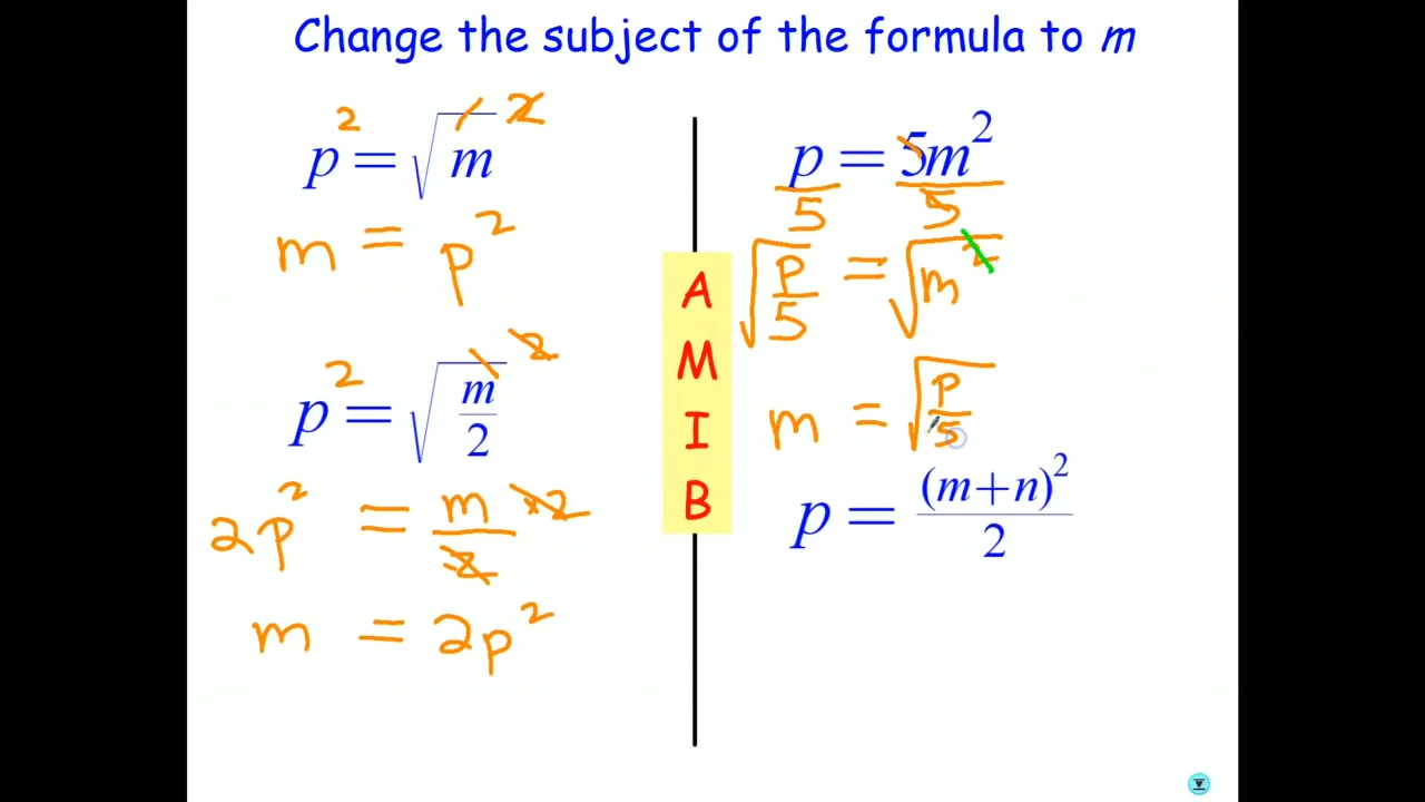 Square root store formula