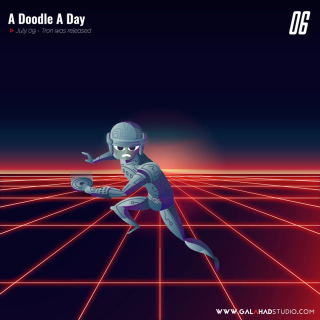 A Doodle a Day 06 - Se estrena TRON