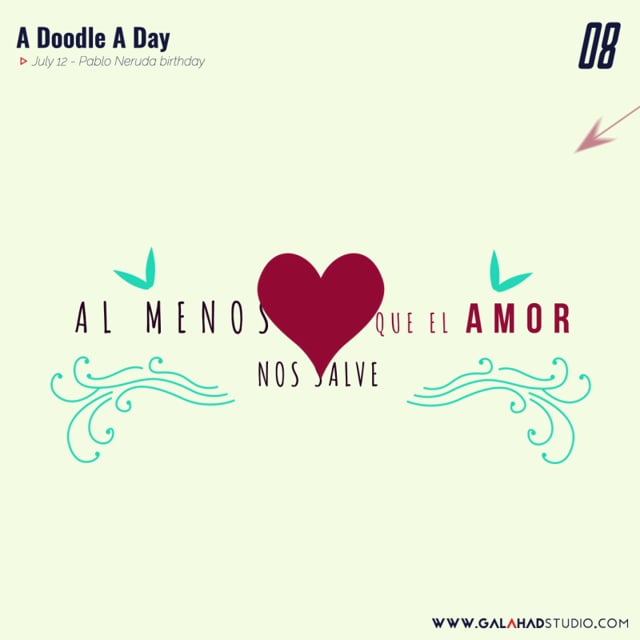 A Doodle a Day 08 - Nacimiento de Pablo Neruda
