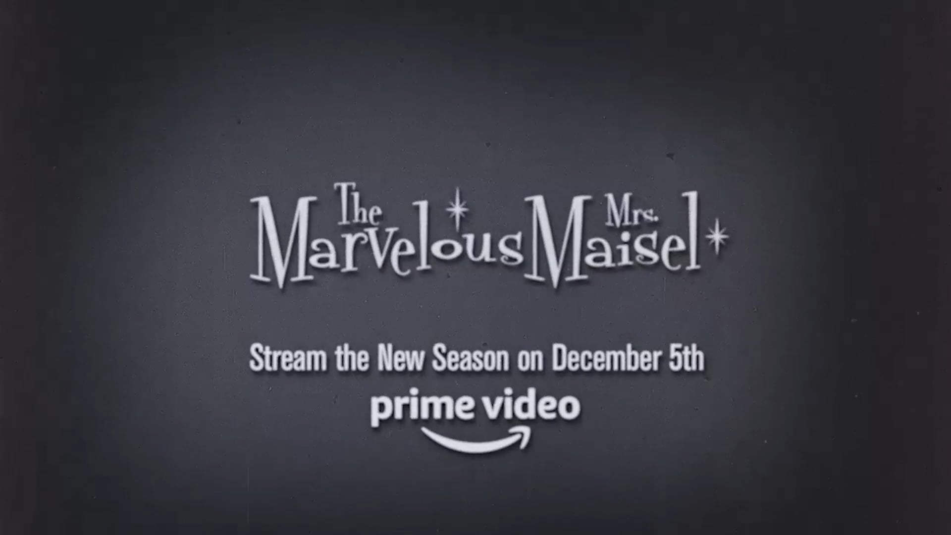 Vintage Announcer VO for Amazon Prime Video's The Marvelous Mrs. Maisel