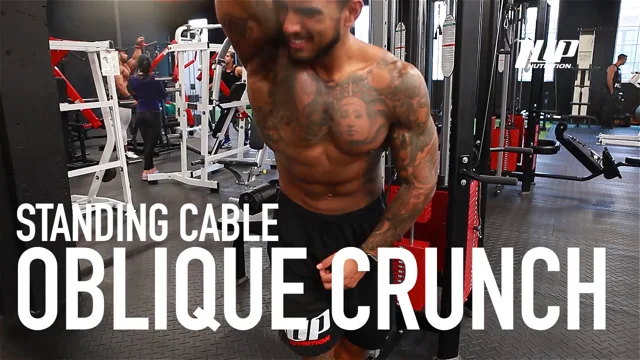 standing cable crunch