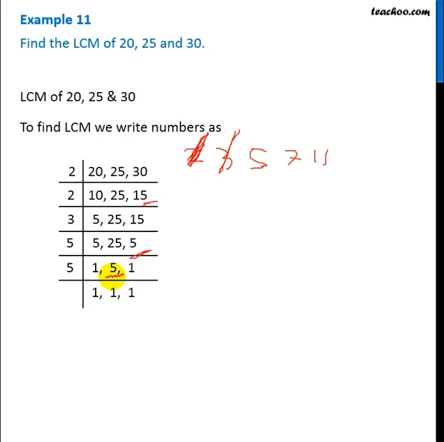 LCM of 15, 25 and 30 - How to Find LCM of 15, 25, 30?
