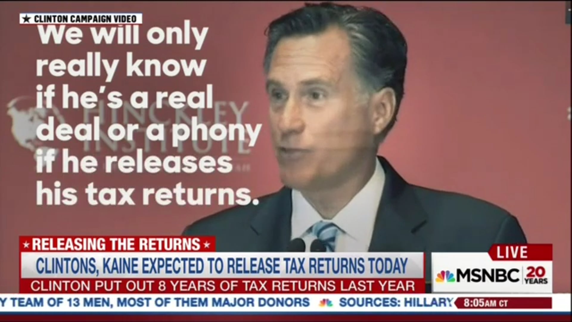 MSNBC Coverage of GOP Tax Returns video