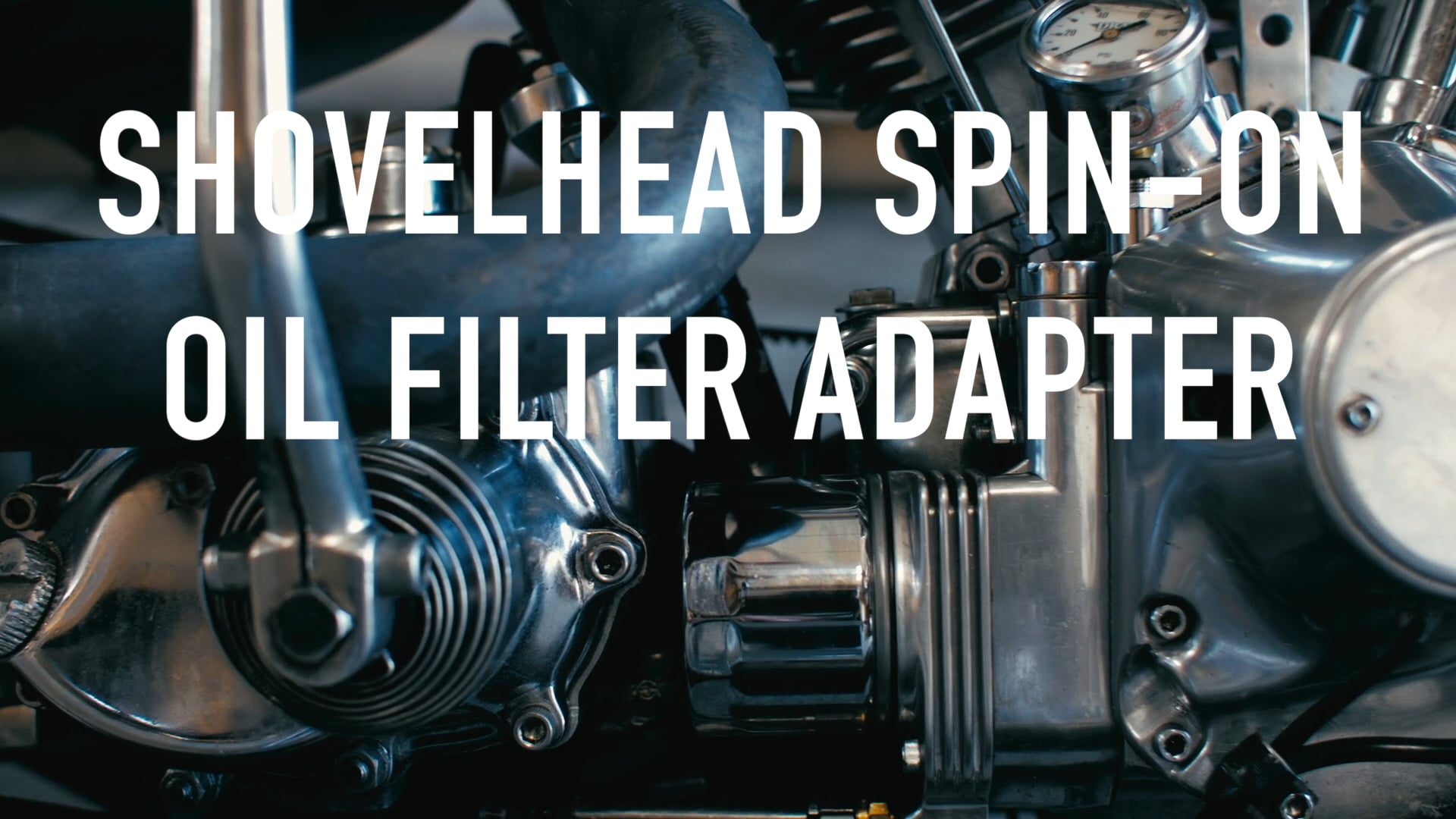 JBROSG Shovelhead Spin-On Oil Filter Adapter