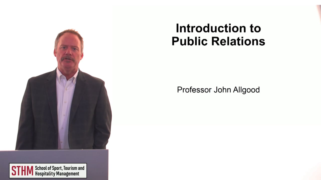 60134Introduction to Public Relations
