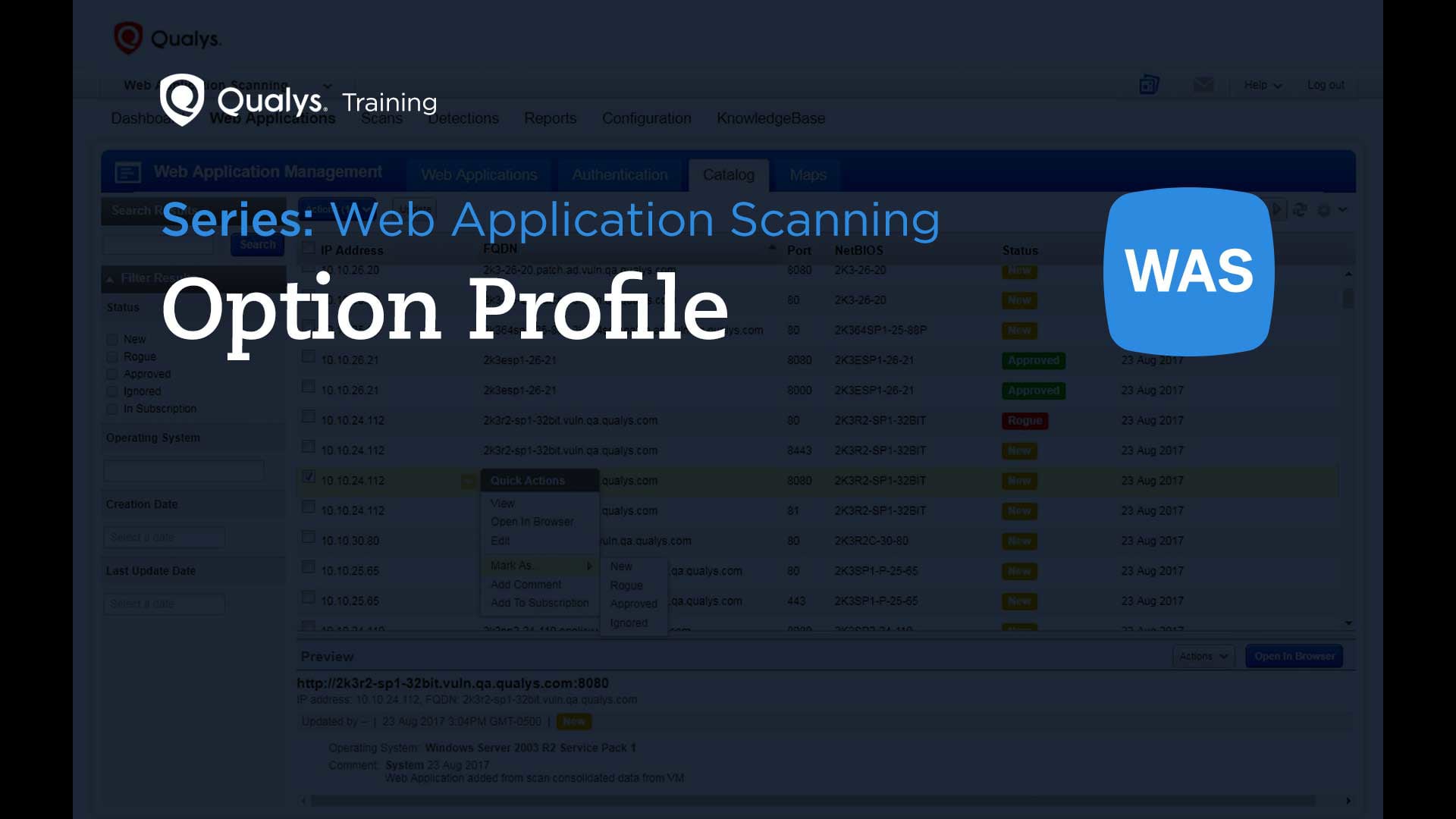 Option Profile