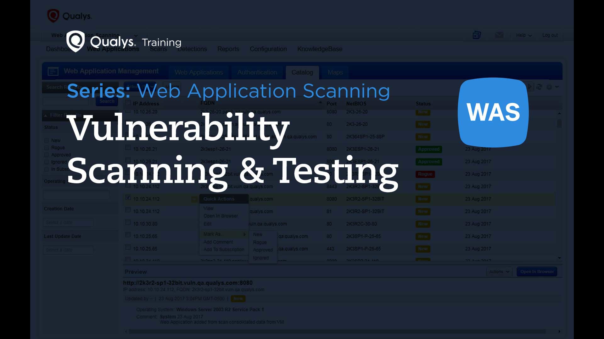 Vulnerability Scanning and Testing