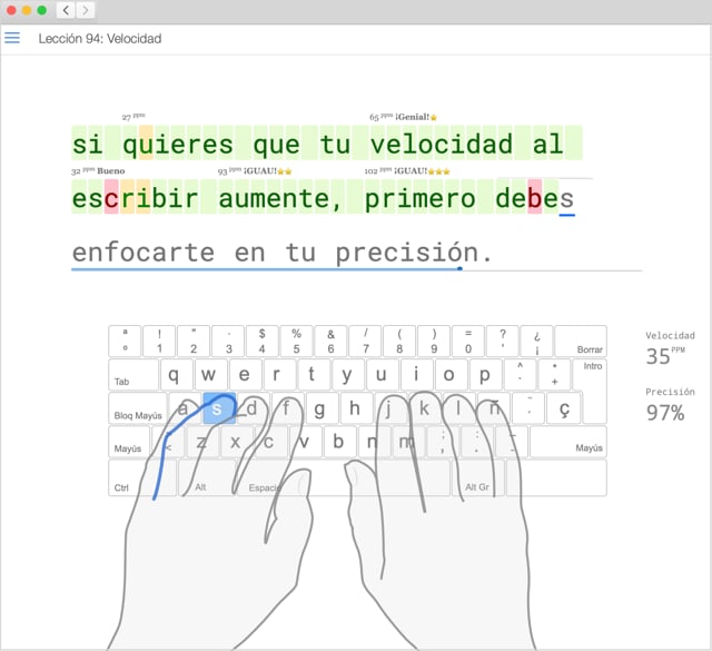 Introducir 68+ imagen typing club en español