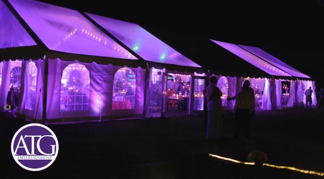 Wedding Under a Tent at Wedding in Charlotte Travels To Southern Pines NC