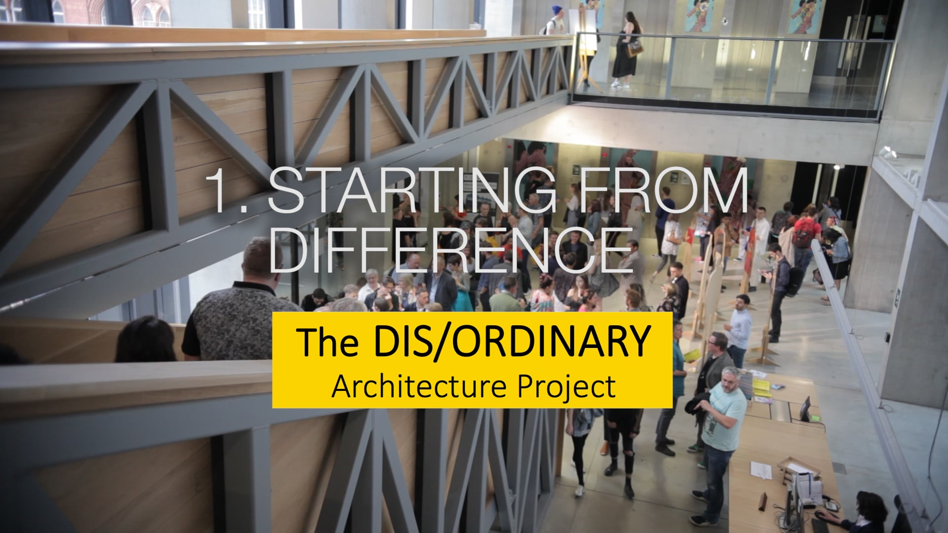 STARTING FROM DIFFERENCE on Vimeo
