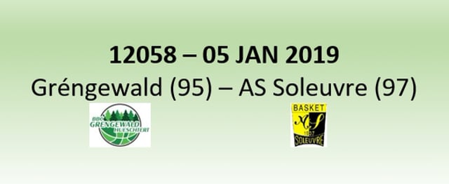 N2H 12058 Grengewald (95) - Soleuvre (97) 05/01/2019