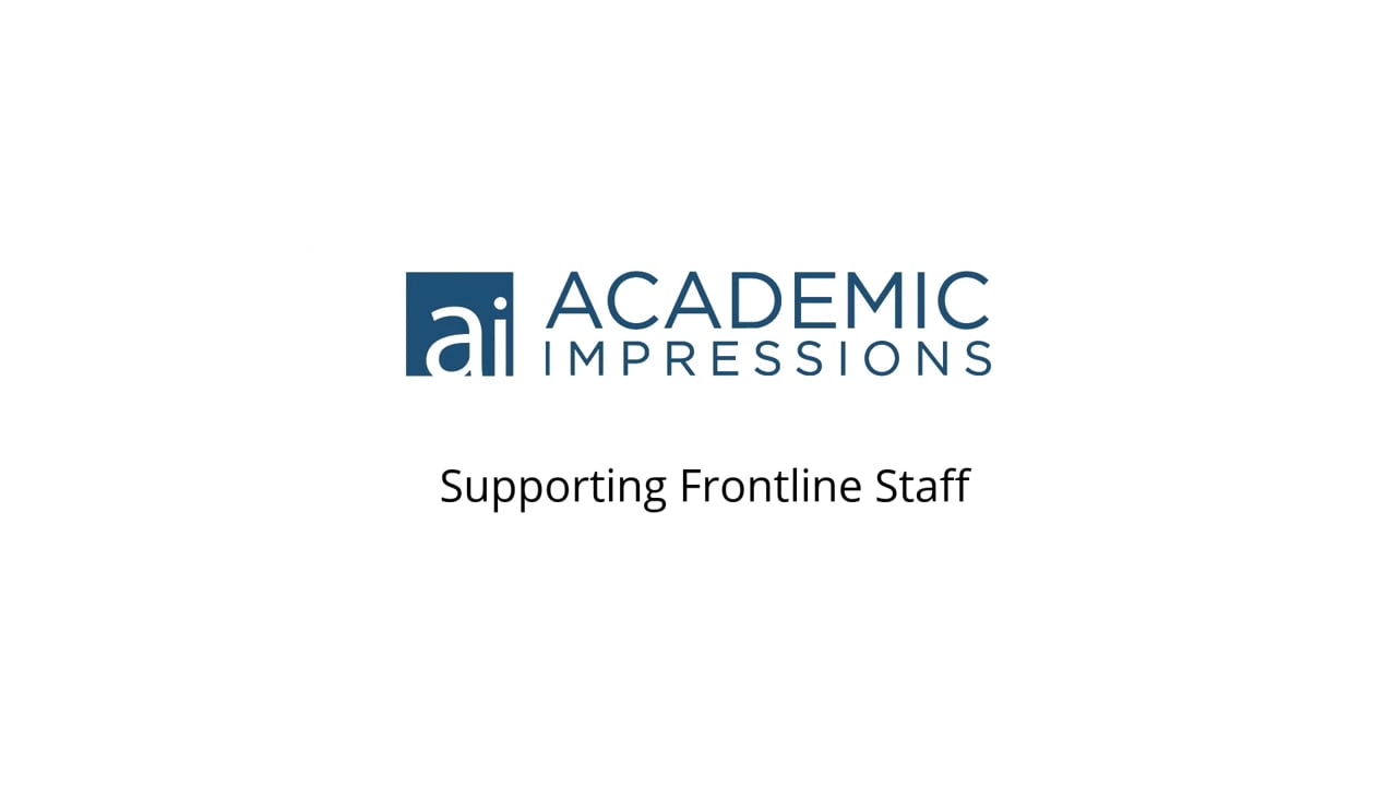 Supporting Frontline Staff