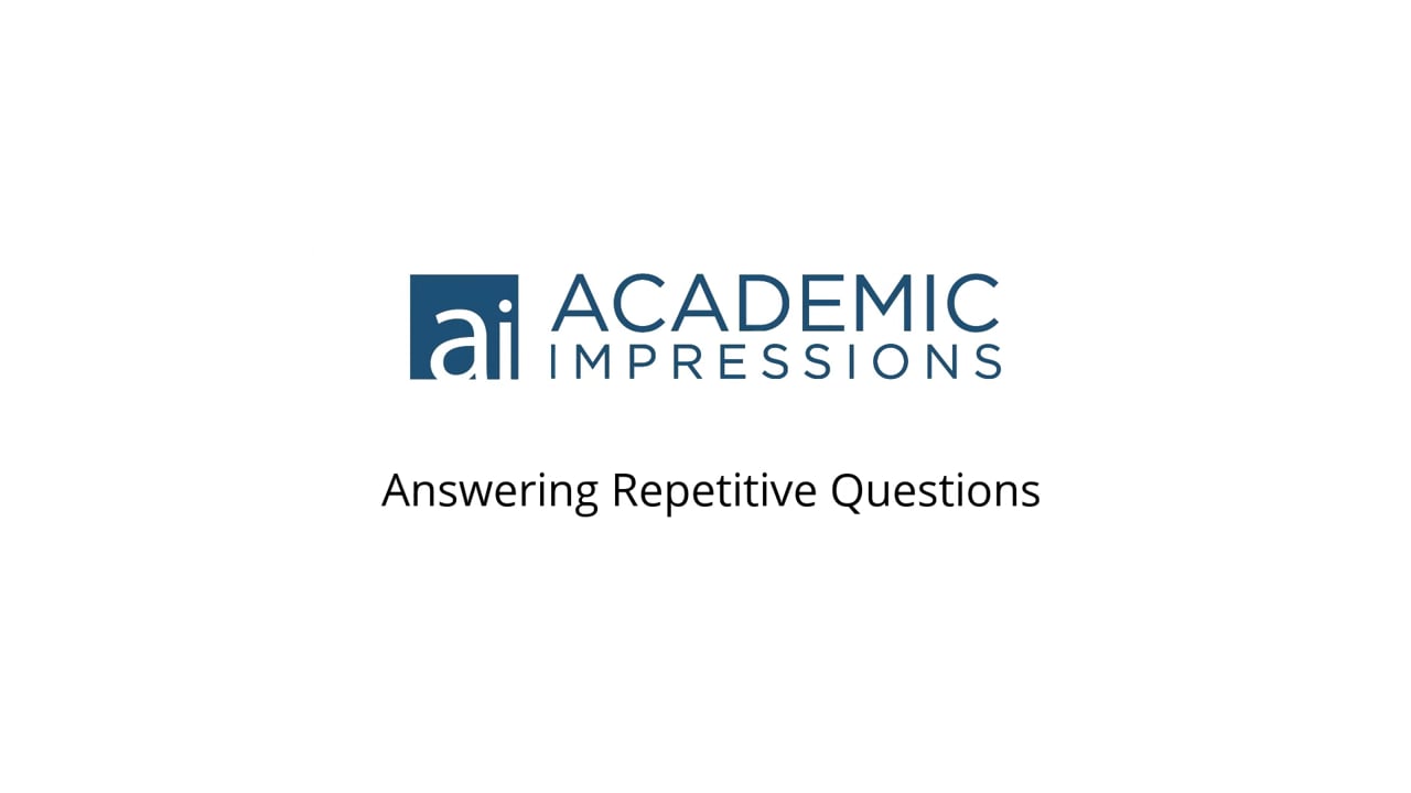 Answering Repetitive Questions