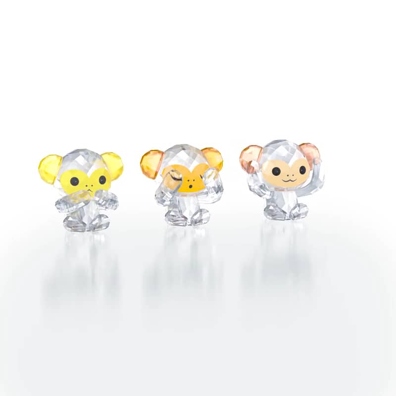 swarovski three wise monkeys