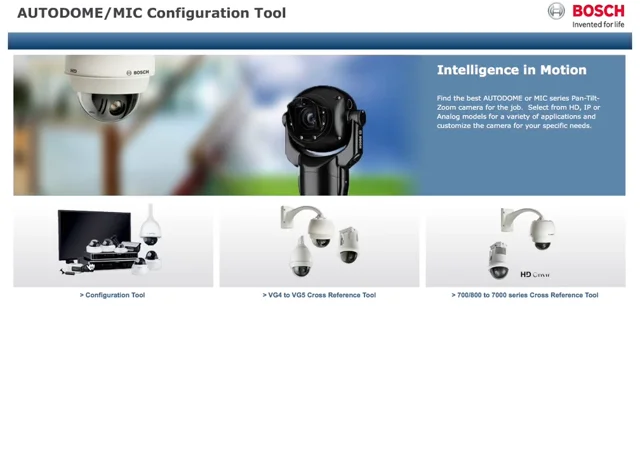 Bosch AUTODOME Configuration Tool Trick Digital