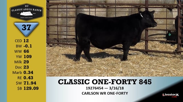 Lot #37 - CLASSIC ONE-FORTY 845+