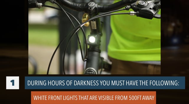 Cycling Guide - Lights & Sound - NYBC, NHTSA & GTSC