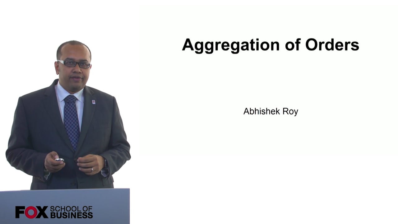 Login to view Aggregation of Orders