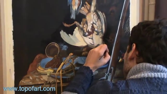Willem van Aelst | Dead Birds and Hunting Gear | Painting Reproduction Video | TOPofART