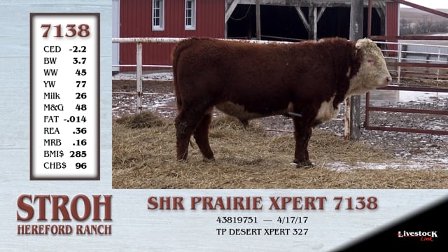 Lot #7138 - SHR PRAIRIE XPERT 7138