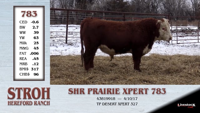 Lot #783 - SHR PRAIRIE XPERT 783