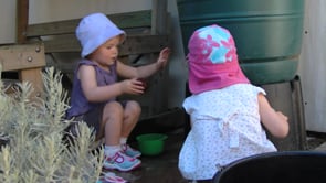 Skye and Sophie exploring water thumbnail