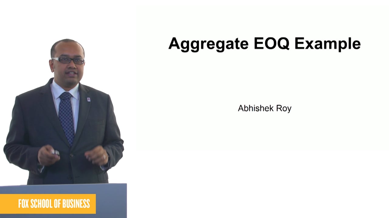 Aggregate EOQ Example