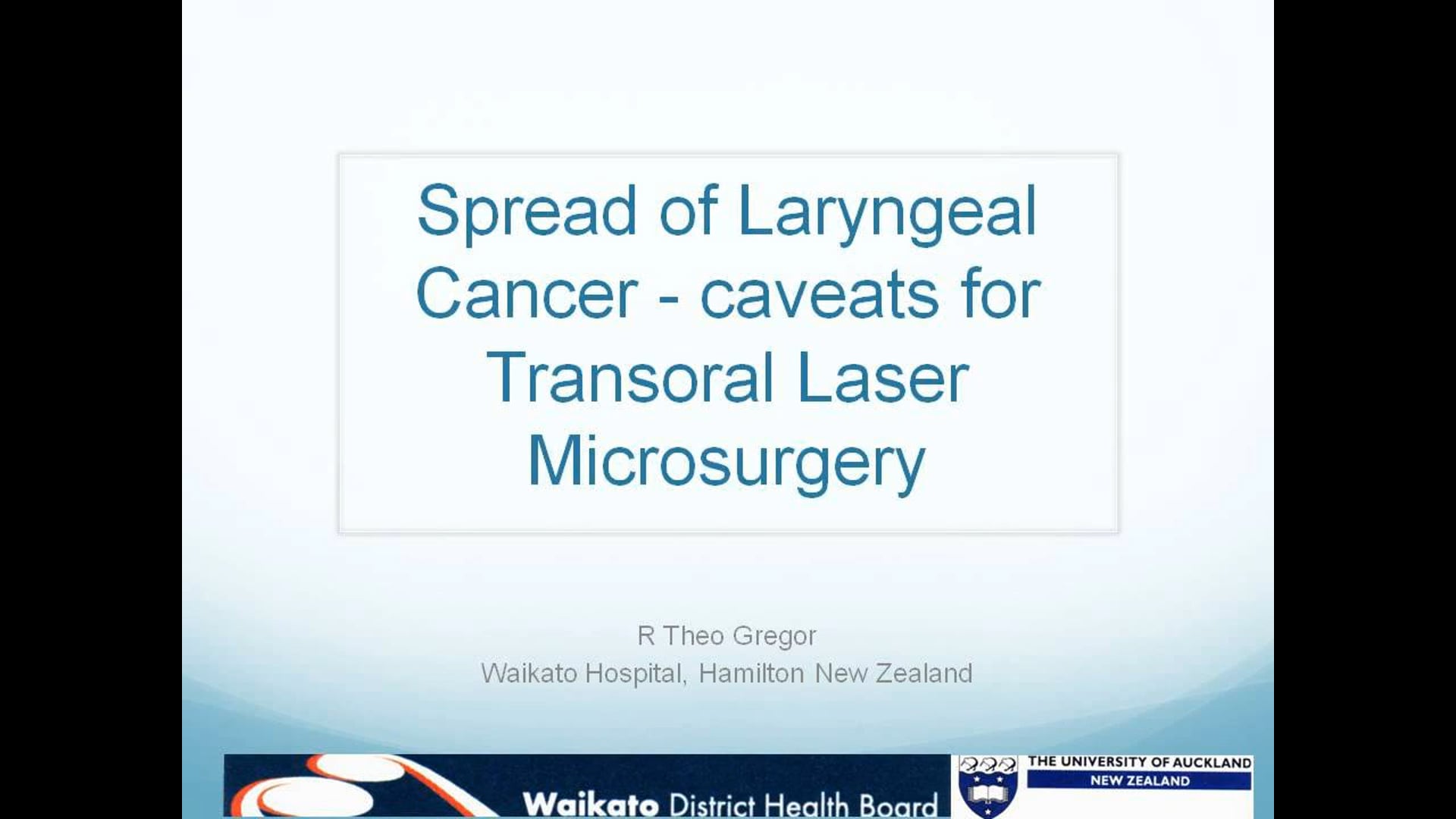 Spread of Laryngeal Cancer & Laser Microsurgery