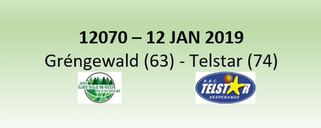 N2H 12070 Grengewald (63) - Telstar (74) 12/01/2019