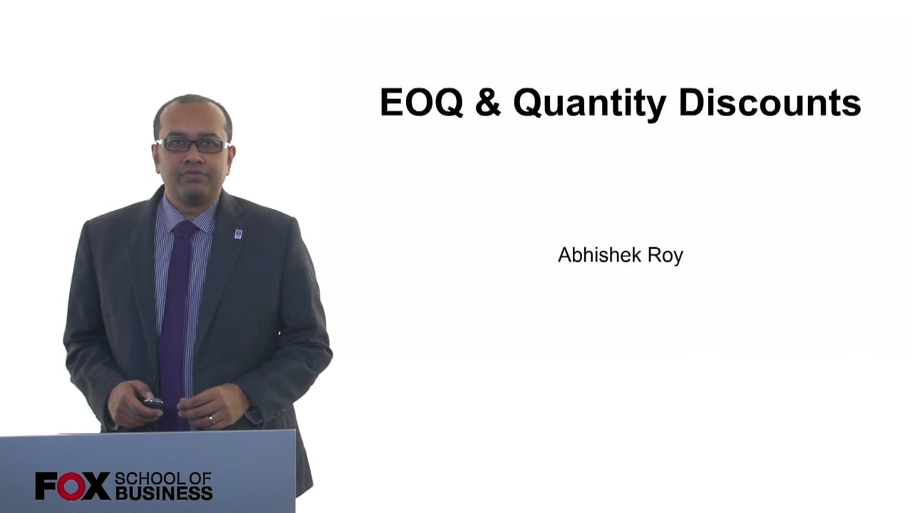 EOQ & Quantity Discounts