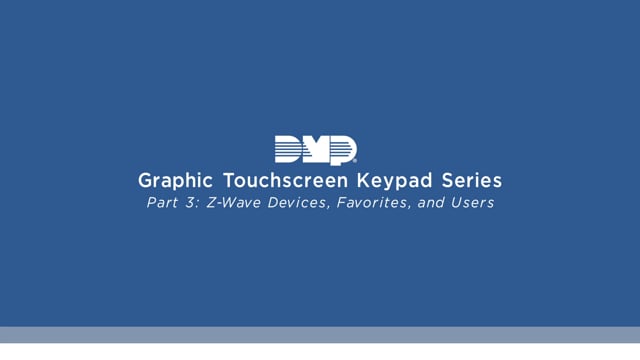 Graphic Touchscreen Keypad Video Series Part 3