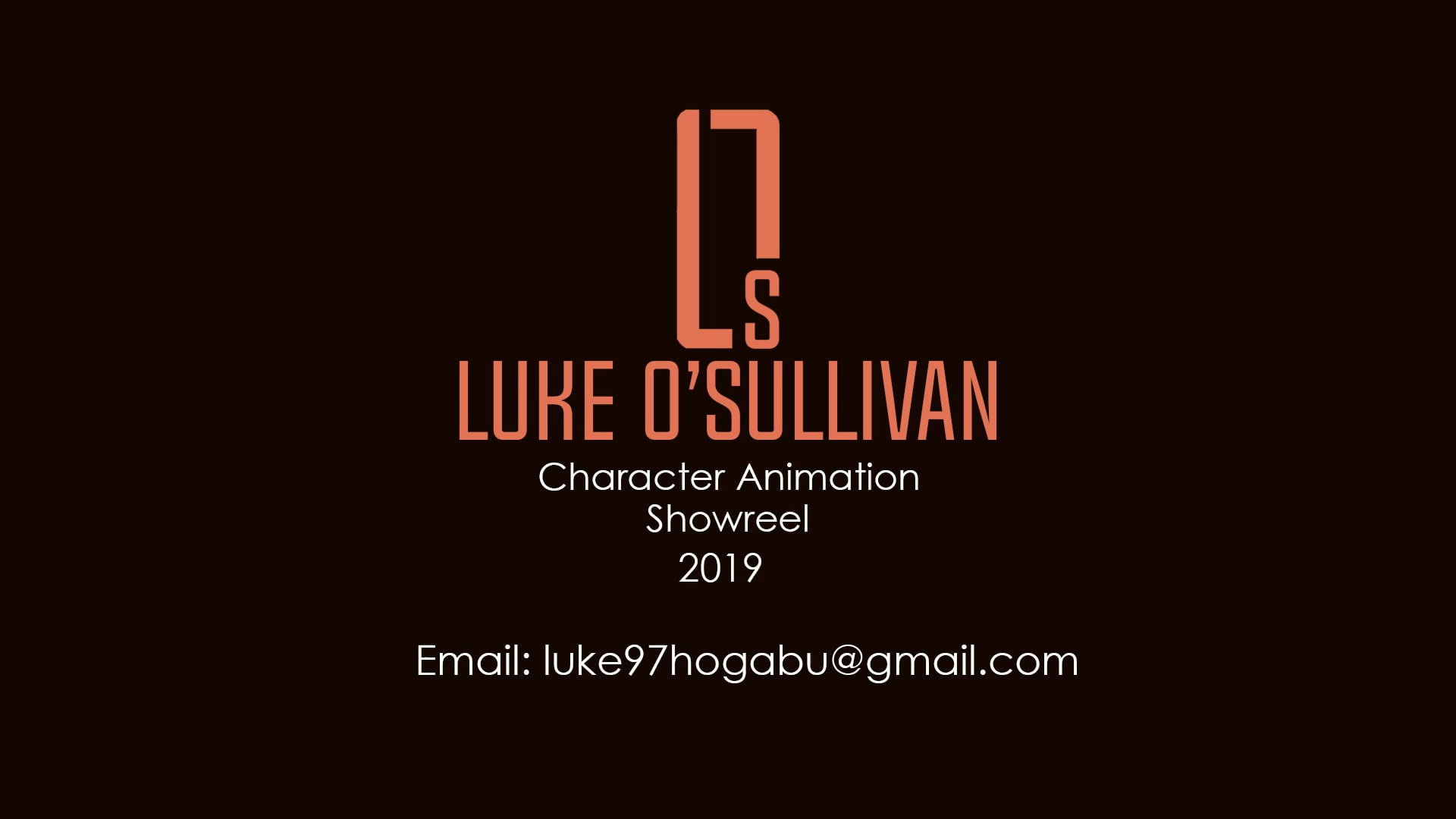 Luke O'Sullivan Character Animation Showreel