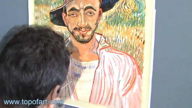 van Gogh | Portrait of a Young Peasant | Painting Reproduction Video | TOPofART