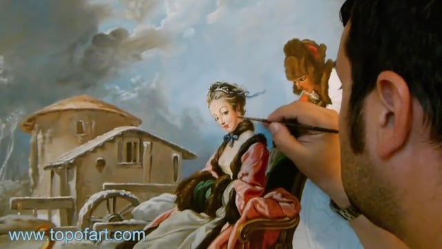 Boucher | The Four Seasons: Winter | Painting Reproduction Video | TOPofART