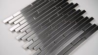 Silver Metal Interlocking Pattern Metal 