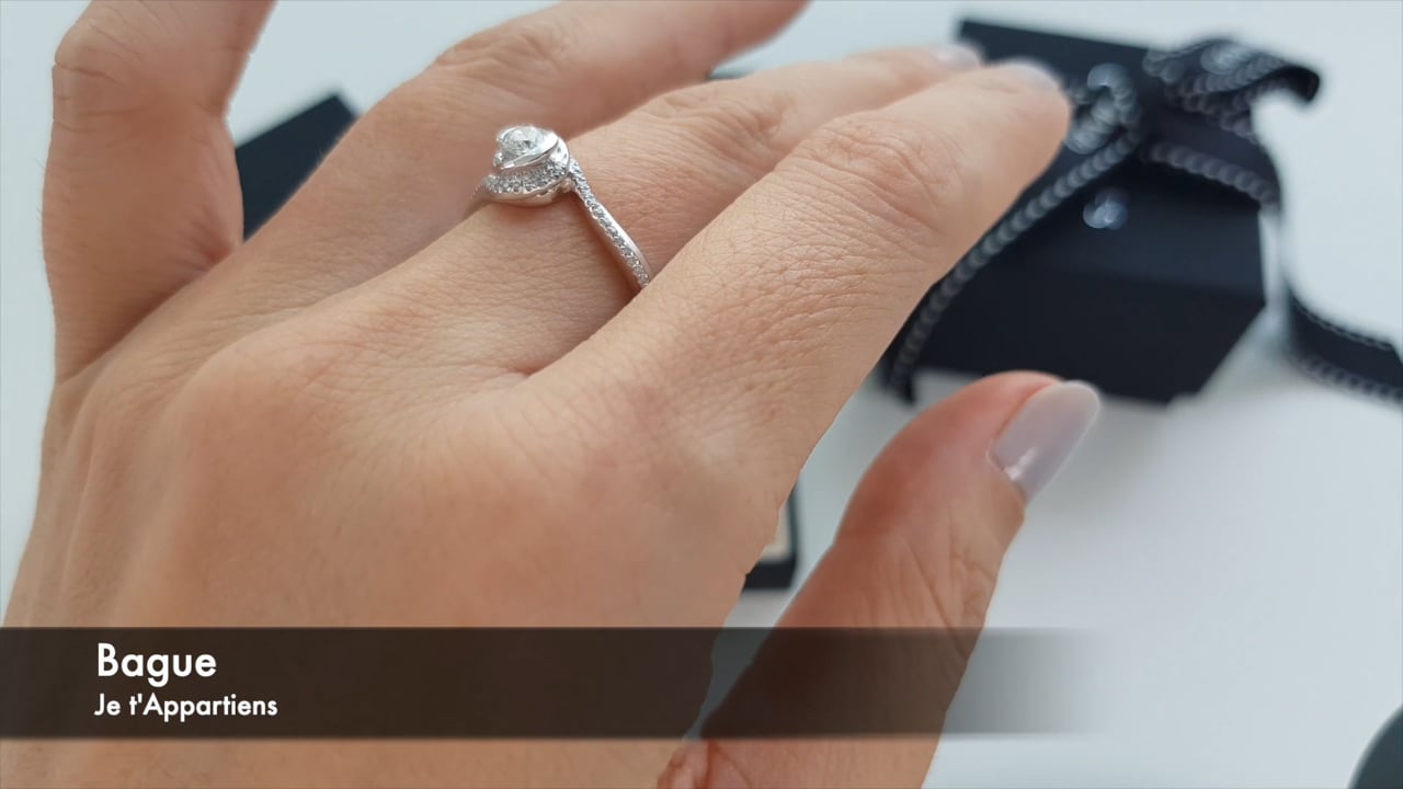 Anello Je t'Appartiens, oro bianco 0.20ct | Gemperles