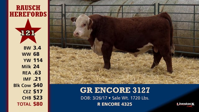 Lot #121 - GR ENCORE 3127
