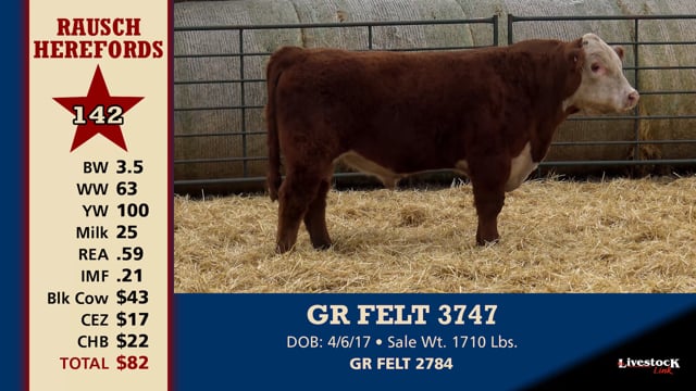 Lot #142 - GR FELT 3747
