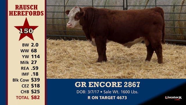 Lot #150 - GR ENCORE 2867